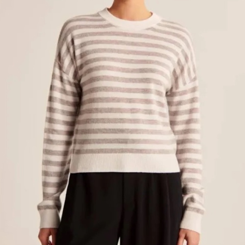 Abercrombie & Fitch Cashmere Striped Sweater
